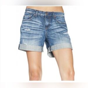Cult of Individuality Boyfriend Denim Shorts Size 28 Distressed Grunge Punk Edgy